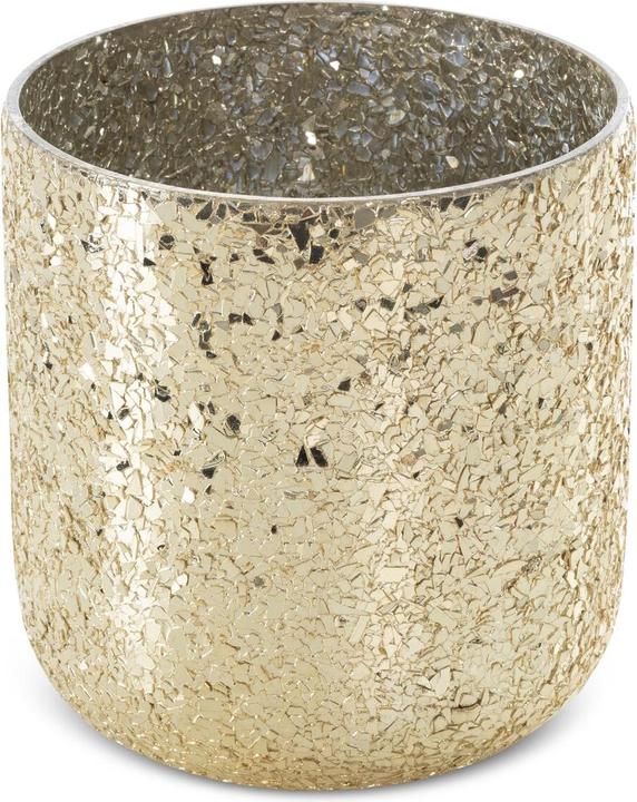 Eurofirany Melia Pot mit künstlerischem Glas mit rissigem Effekt ging ∅ 14 x 15 cm