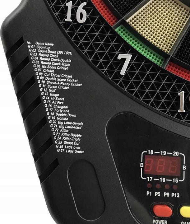 Image du produit Trizand Tableau de fléchettes électroniques avec 27 jeux et accessoires