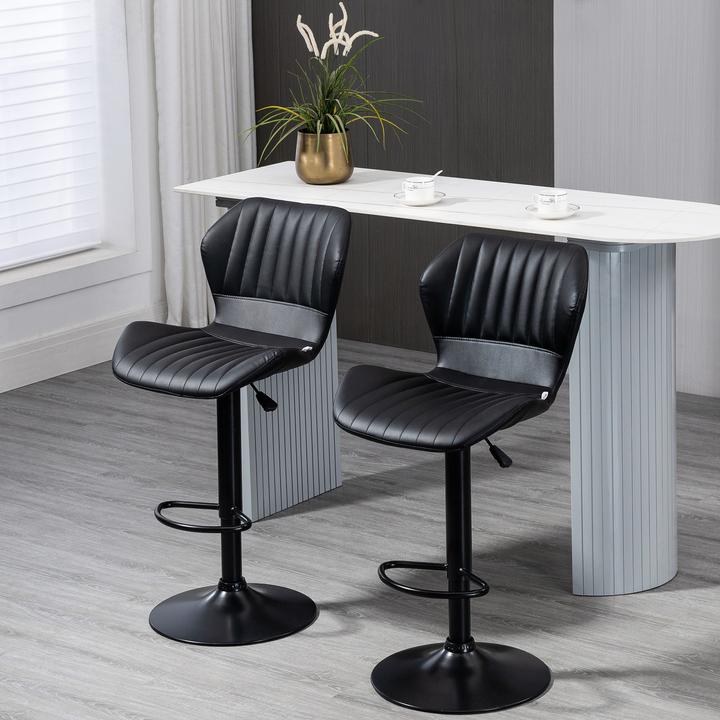 Produktbild Homcom Barhocker-Set höhenverstellbar und mit Fussring
