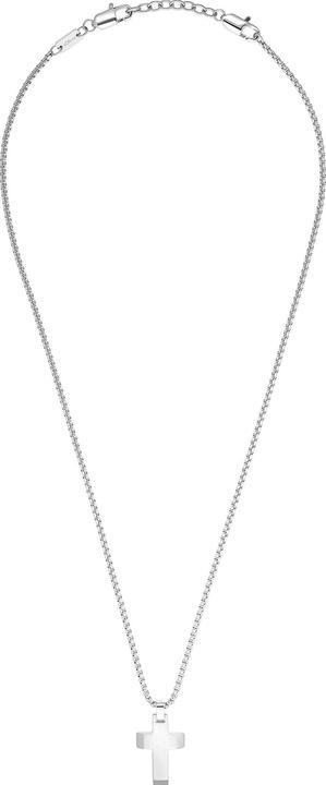 Produktbild S.Oliver Halskette für Herren, Edelstahl|Kreuz (Edelstahl, 50 cm)