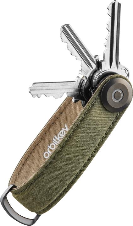 Image du produit Orbitkey Porte-clés en toile cirée - Vert kaki