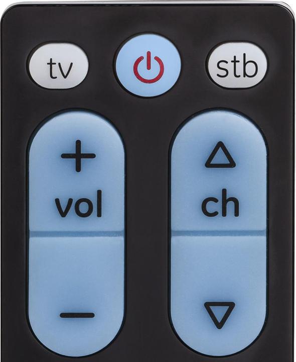 Immagine prodotto Hama Telecomando TV universale, a infrarossi, per 2 dispositivi, tasti grandi, insegnabile (Telecomando universale, Infrarossi)
