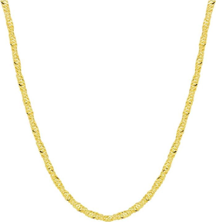Candy Singapurkette 2.0 mm, 925 Sterling Silber, vergoldet (925 Sterling Silber, 18k vergoldet, 925er Sterlingsilber)