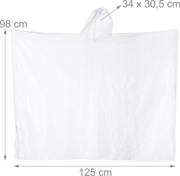 Produktbild Relaxdays Regenponcho (One Size)