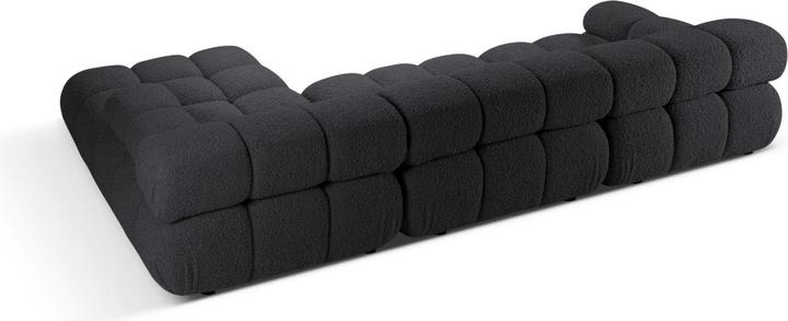 Image du produit Micadoni Canapé D'Angle Droit Modulaire Velours, "Bellis", 4 Places, 282x155x70 Fabriqué en Europe (Canapé d'angle)