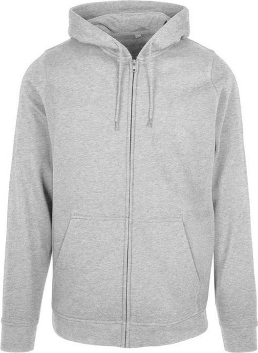 Actual product image Build Your Brand Mens Plain Full Zip Hoodie (5XL)