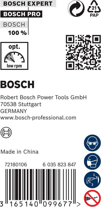 Immagine prodotto Bosch Professional Zubehör PRO Legno Trapano a colonna per legno, 20 x 340 x 400 mm (20 mm)