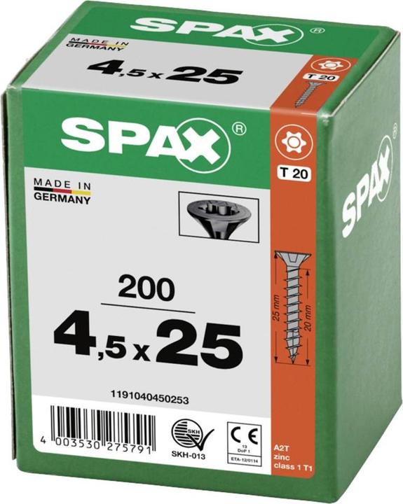 Actual product image Spax Chipboard screws (200 Screws per piece)