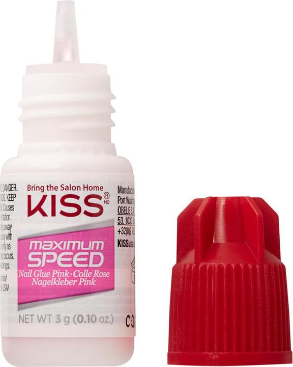 Actual product image KISS Nails - Maximum Speed Pink Nail Glue (Nail lutensil, Brown, Blond)