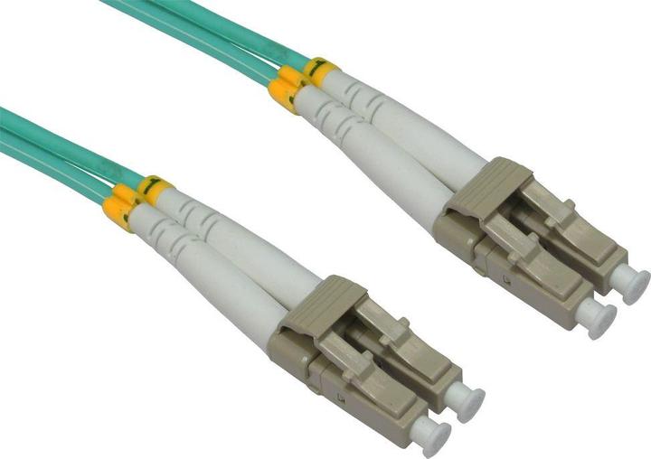 Cables Direct 1M LC-LC 50/125 MMD OM3 CABLE - AQUA (1 m)