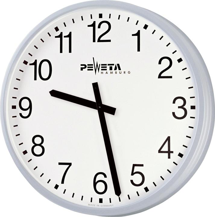 Produktbild Peweta Grossraum-Wanduhr ø 52 cm, Netzbetrieb (52 cm)