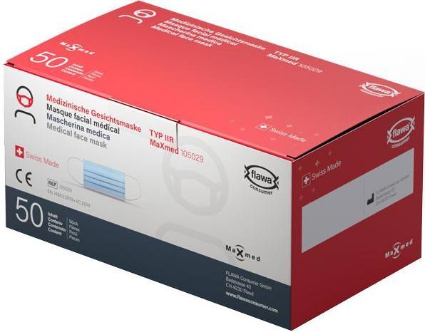 Produktbild Flawa MaXmed Medizinische Maske Typ IIR EU (50 x)