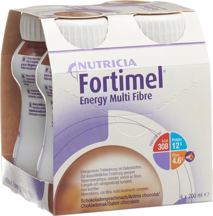 Actual product image Fortimel 1.5 Kcal multifibre chocolate (Chocolate, 4 x)