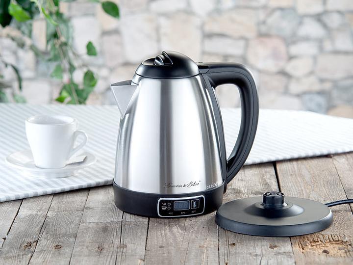 Actual product image Rosenstein & Söhne Stainless steel water boiler with temperature selection (1.80 l)