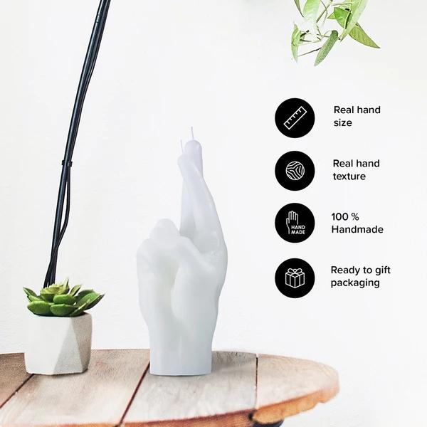 Actual product image Candle Hand crossed fingers (1 pcs.)