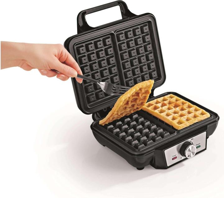 Produktbild Gourmetmaxx Waffeleisen Schwarz/Silber