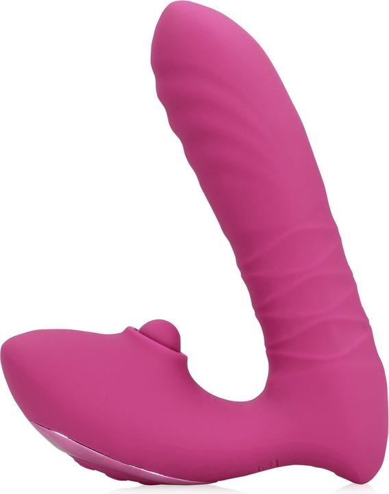 Image du produit Loveline Thrusting and Tapping Vibrator - Powerful Pink