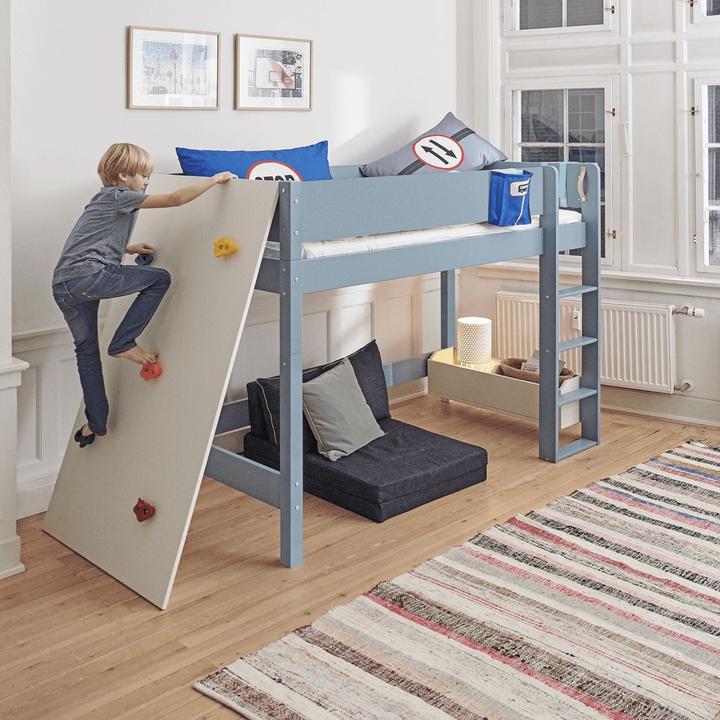 Image du produit Manis-h Manis h mur d'escalade pour lit mi-hauteur snow white