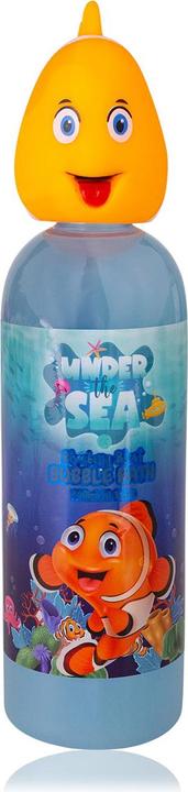 Immagine prodotto Accentra Bagno schiuma SOTTO IL MARE in bottiglia con tappo decorativo a forma di pesce pagliaccio, 300ml (300 ml, Bagnoschiuma)