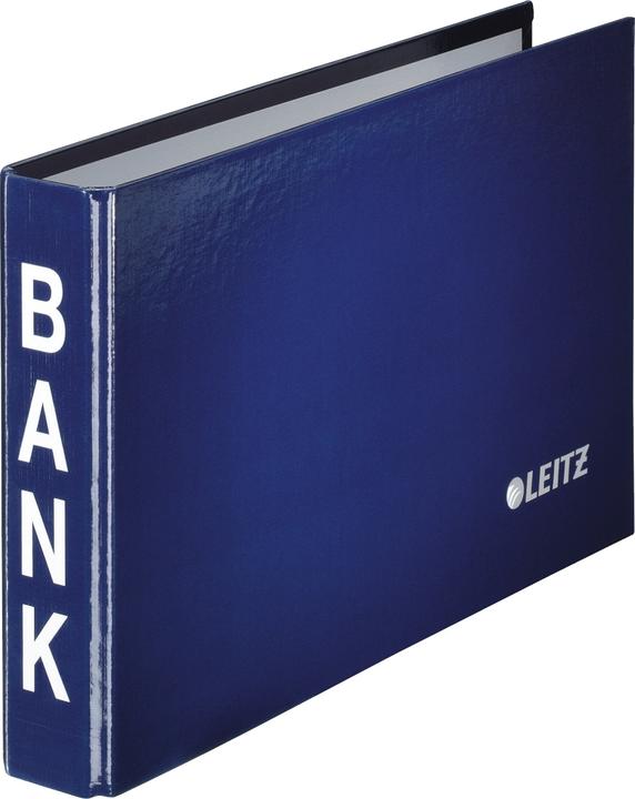 Productafbeelding Leitz Bankmap, voor bankafschriften, blauw, 2-rings mechanisme van hardboard met PP kunststof afwerking... (35 mm, 1 Stuk)