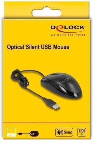 Actual product image Delock Optical USB Desktop Mouse Silent (Cable)