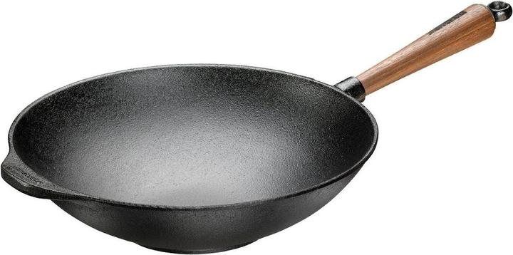 Skeppshult Gietijzeren Wokpan 30 cm Walnoot (30 cm, Wokpan, Gietijzer)