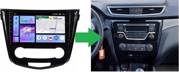 Image du produit No Name RADIO GPS NAVIGATION NISSAN QASHQAI 2 X-TRAIL 2014+ ANDROID climatisation manuelle (10")