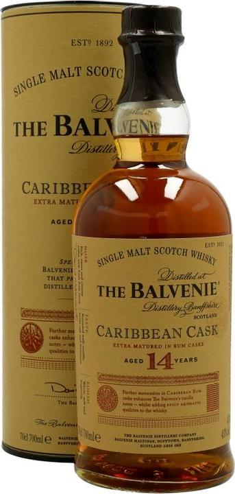 Balvenie 14 Years Caribbean Cask (Single Malt, Scotch Whisky, 1 x 70 cl)