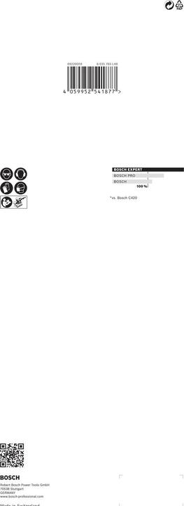 Produktbild Bosch Professional Zubehör EXPERT C470 Schleifpapier mit 14 Löchern für Schwingschleifer, 115 x 280 mm, G 120, 10-tlg. (120)