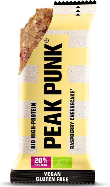 Immagine prodotto Peak Punk Biologico ad alto contenuto di proteine (Cheesecake, Raspberry, 1 pz., 55 g)