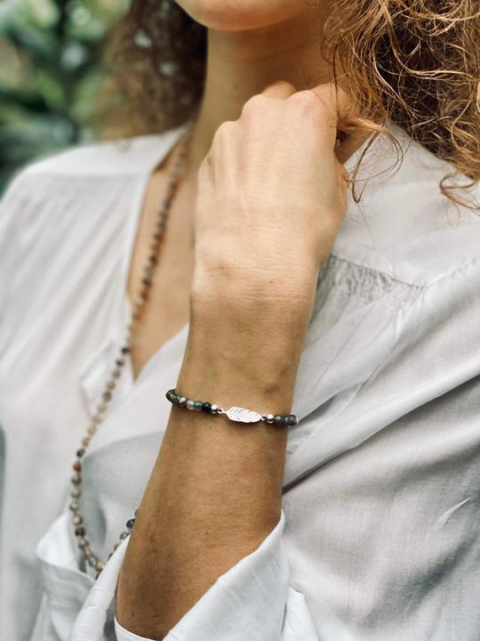 Produktbild Balibay Medera (21 cm, Achat, Edelstein, 925 Sterling Silber, Moosachat)