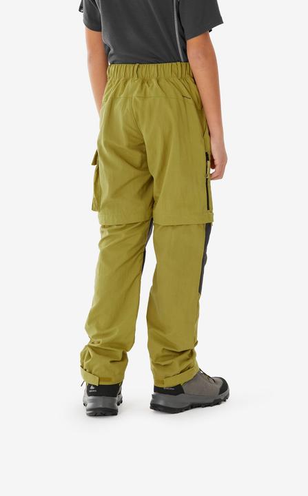 Image du produit Quechua Pantalon modulable de randonnée enfant 7-15 ans, MH500 khaki jaune (10, 11, 12)