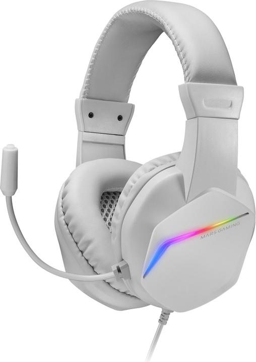 Image du produit Mars Gaming Casque Micro Gamer MH122 RGB (Blanc) (Filaire)