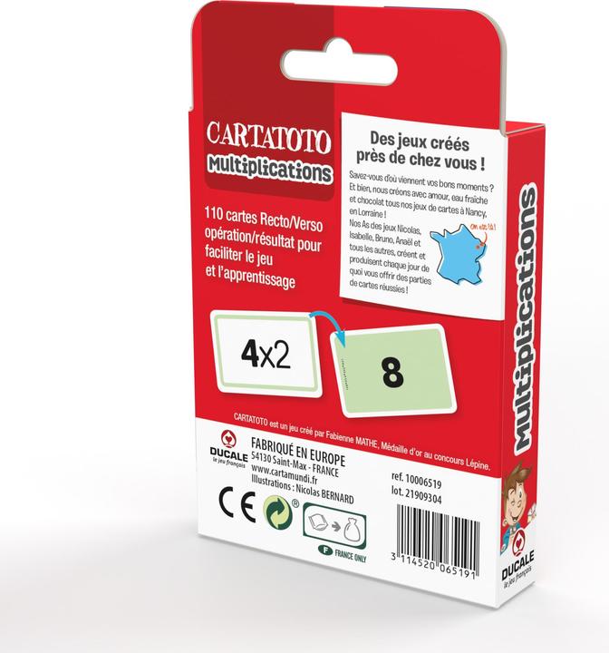 Actual product image Cartamundi Cartatoto Multiplication (French)