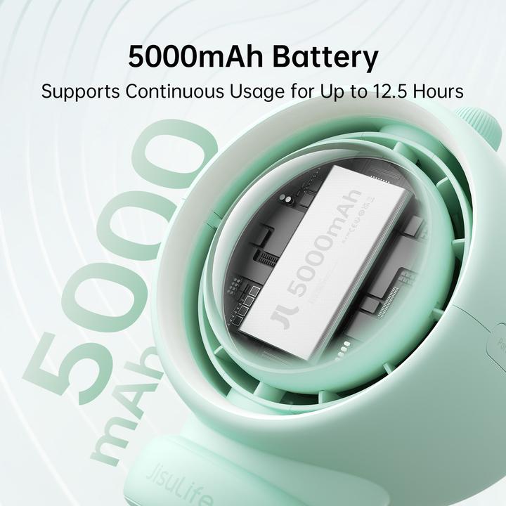 Image du produit Jisulife Ventilateur pour poussette Life2S (5000mAh) vert