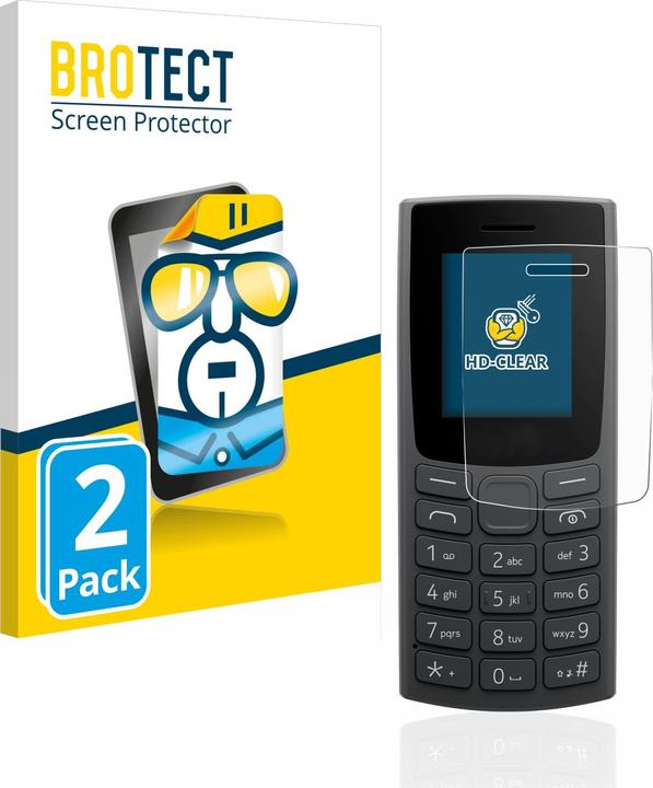 Actual product image BROTECT Screen Protector Clear (2 Piece, Nokia 110 4G (2023))