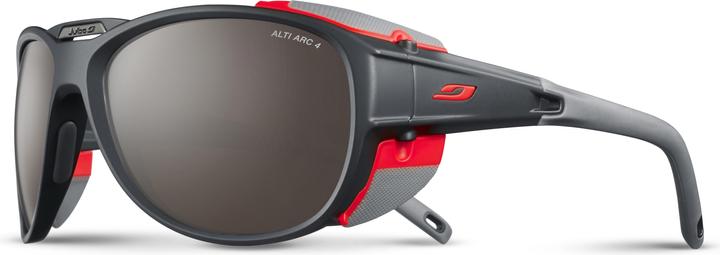 Julbo Herren Explorer 2.0 Alti Arc 4 Gletscherbrille (Black, Orange, Braun, Anthrazit, Silber, Chrome)
