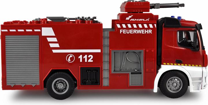 Produktbild Amewi Mercedes Benz Feuerwehr Löschfahrzeug Elektro Brushed LKW 2WD 1:18 RTR (RTR Ready-to-Run)