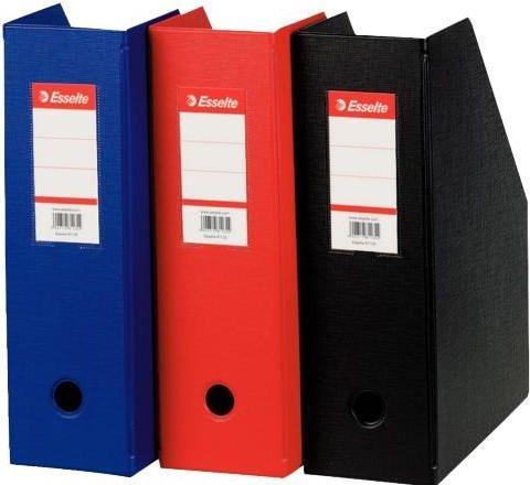 Actual product image Dymo Esselte file folder standard, A4, cardboard, black (W)100 mm with PVC film welded, foldable (A4)