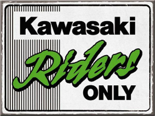 Actual product image Nostalgic-Art Merchandising Magnet. Kawasaki / Riders Only Ninja