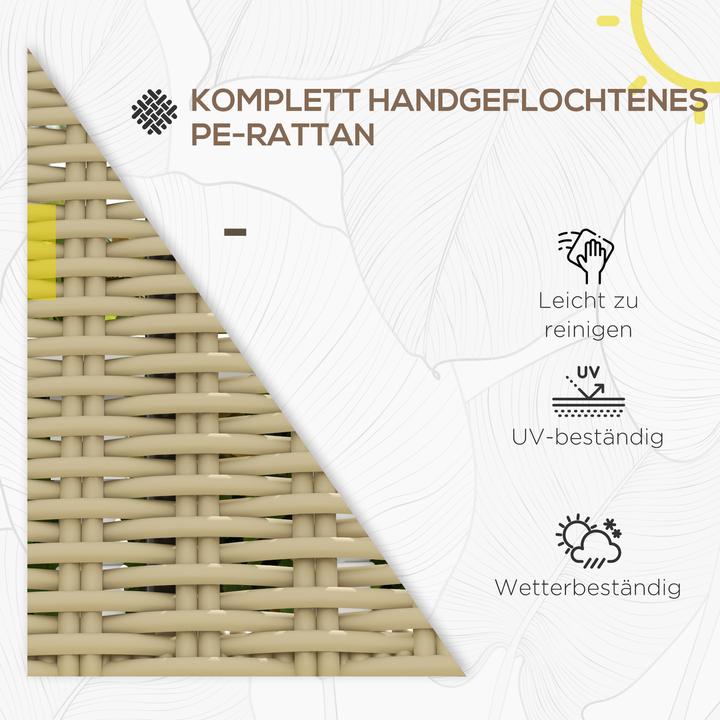 Produktbild Outsunny Gartenbank mit Rattanoptik