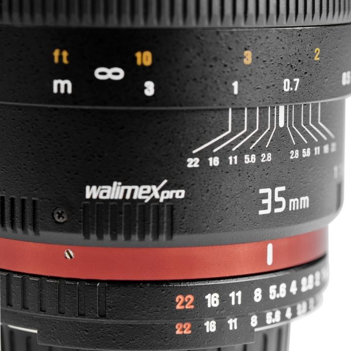 Produktbild Walimex pro Pro Objektiv 35mm, f/1.4, Sony (Sony A, Vollformat)