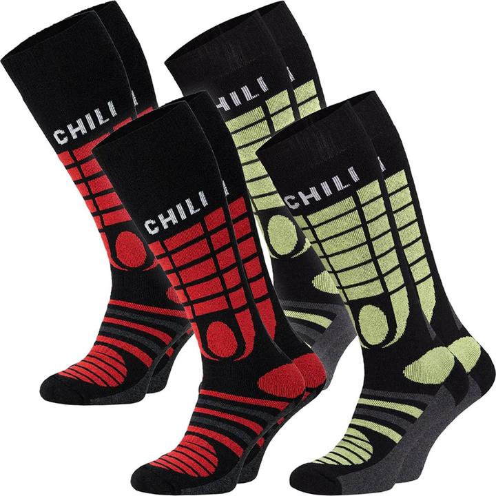 Casativo Ski Socken schwarz grün 39 42 (39 - 42)