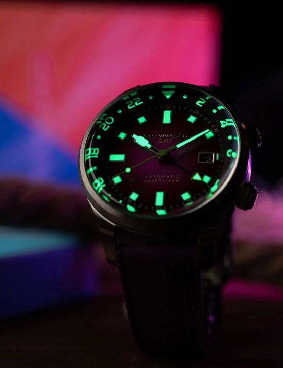 Actual product image Spinnaker SP-5121-BB Bradner GMT (Analogue wristwatch, 42 mm)