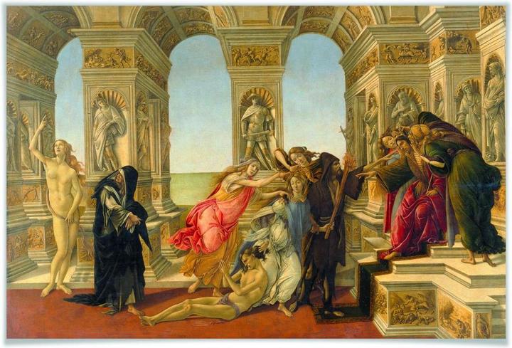 Produktbild Trenddeko Botticelli - Die Verleumdung des Apelles (140 x 90 cm)