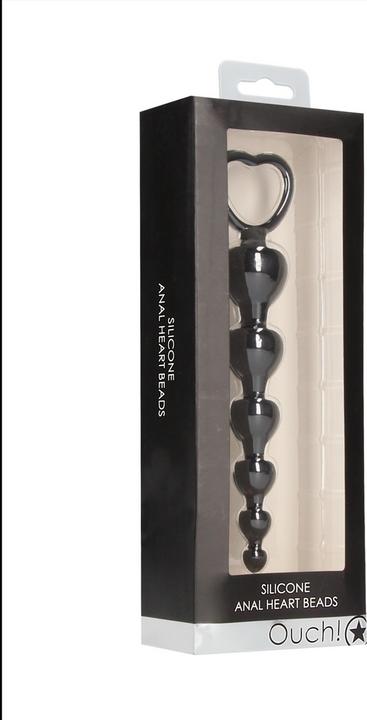 Actual product image Ouch! Anal Heart Beads