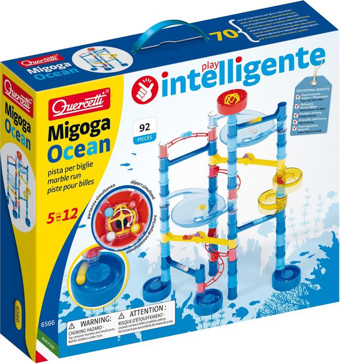 Actual product image Quercetti Marble Track Migoga Ocean Spinning (92 pcs)