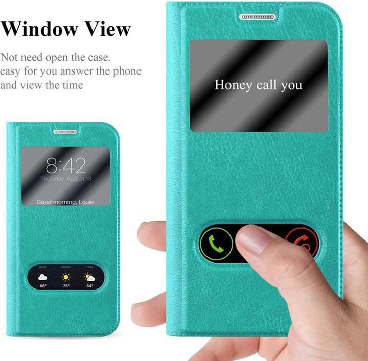 Produktbild Cadorabo Book mit View Doppelfenster Cover (Samsung Galaxy S6 Edge+)