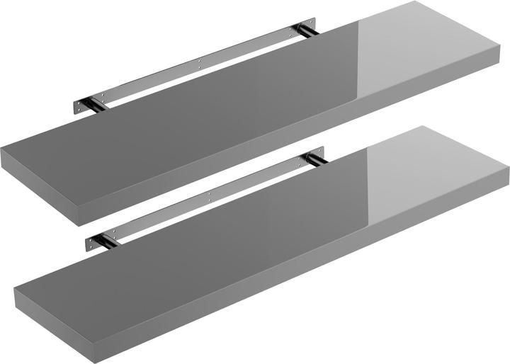 Set of 2 high gloss grey