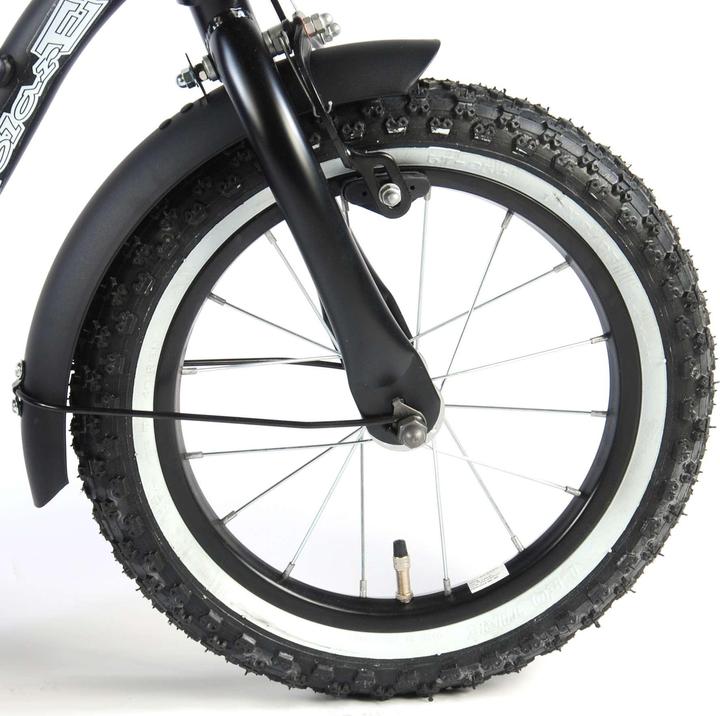 Immagine prodotto Volare Black Cruiser Kinderfiets - Giocattoli - 14 pollici - Zwart - 95% afgemonteerd (14")
